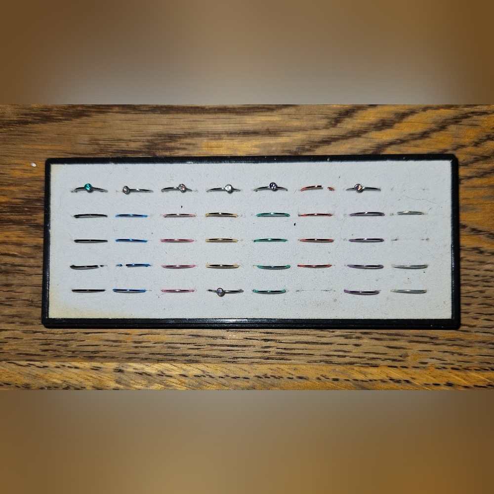 Colorful Nose Ring Set BNIB